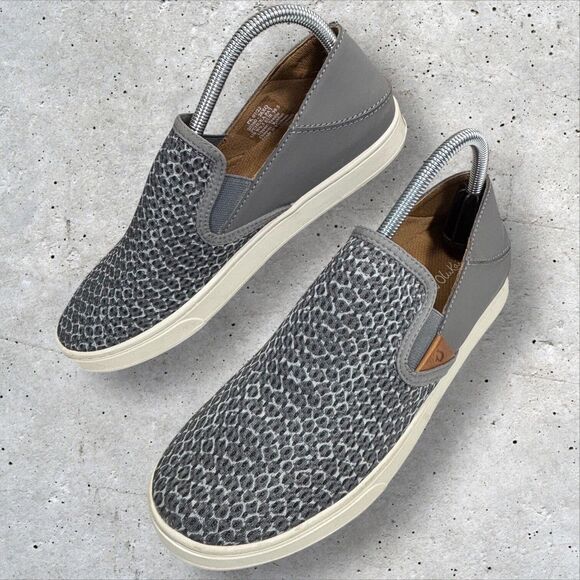 OluKai Shoes - Olukai Mesh Sneakers Pehuea Pai Breathable Slip On Womens Size 9.5 Gray